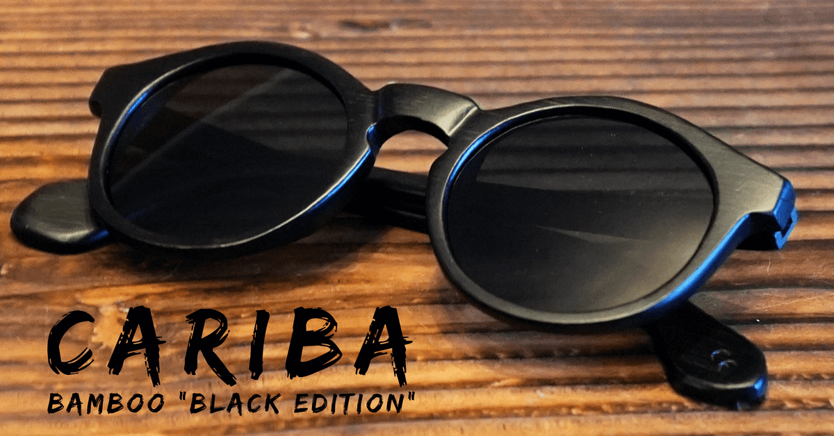 Bambus Sonnenbrille "Schwarz" | CARIBA | WOODEN SHADE®| Black Bamboo Edition
