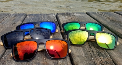 Upcycling Sunglasses SHADE #2 - Bamboo Edition (Black)