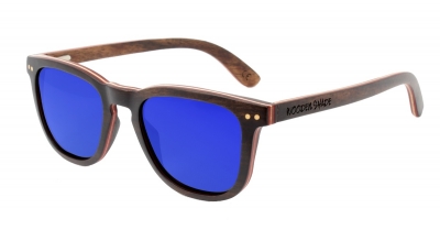 AMITA V2 "Blau" Skateboard Holz Sonnenbrille