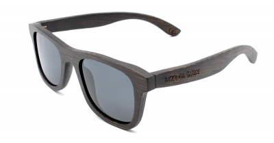 KALEA SLIM "Schwarz" Bambus Sonnenbrille