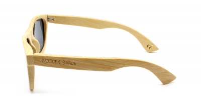 LIKO Natural "Black" - Bamboo Sunglasses