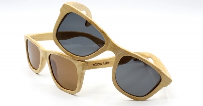 LIKO Natural "Black" - Bamboo Sunglasses