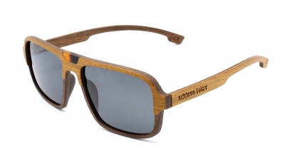 BUDY "Black" (Aviator) Holz Sonnenbrille