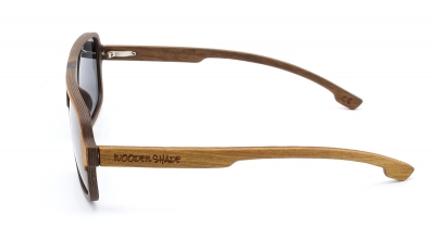 BUDY "Black" (Aviator) Holz Sonnenbrille