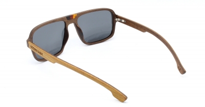 BUDY "Black" (Aviator) Holz Sonnenbrille