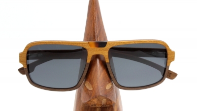 BUDY "Black" (Aviator) Holz Sonnenbrille