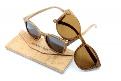 KEOLA (Big Zebra Wood) Sunglasses "Brown"