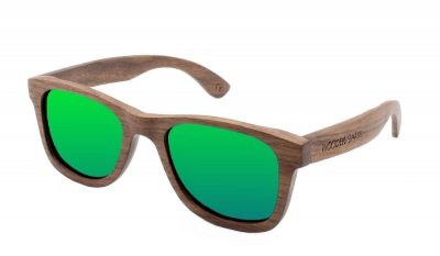 LIKO Walnut Wood Sunglasses "Green"