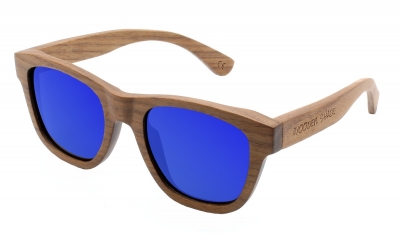 ANELA (Walnut Wood) Sunglasses "Blue"