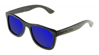 KALEA (BLACK EDITION) "Blue" - Bamboo Sunglasses