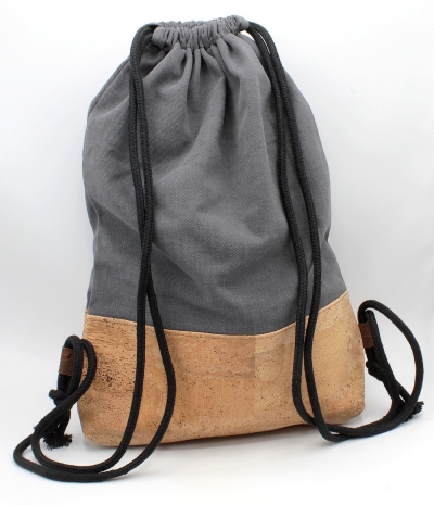 Cork backpack | Sports bag "Grey" (Stoffalex special edition)