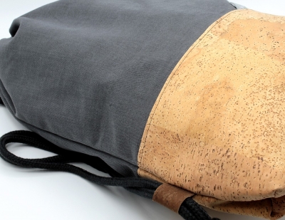 Cork backpack | Sports bag "Grey" (Stoffalex special edition)