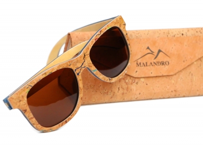 MALIO Kork Bambus Sonnenbrille "Braun"