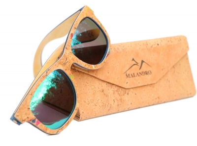 MALIO Kork & Bambus Sonnenbrille "Grün"