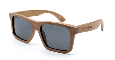 LONO "Schwarz" - Walnuss Holz Sonnenbrille