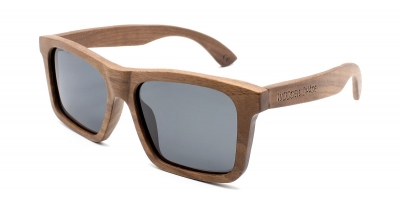 LONO (Special Edition) "Schwarz" - Walnuss Holz Sonnenbrille