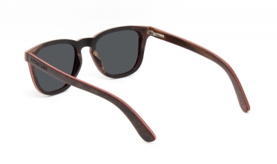 AMITA "Black" Skateboard Wood Sunglasses