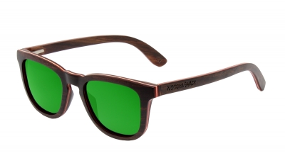 AMITA "Green" Skateboard Wood Sunglasses