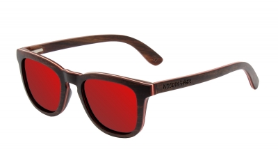 AMITA "Rot" Skateboard Holz Sonnenbrille