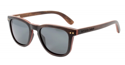 AMITA V2 "Black" Skateboard Wood Sunglasses