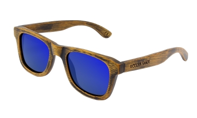 LIKO (SLIM) VINTAGE "Blue" Bamboo Sunglasses