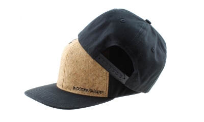 Kork Baseball Cap | Snapback | Schwarz