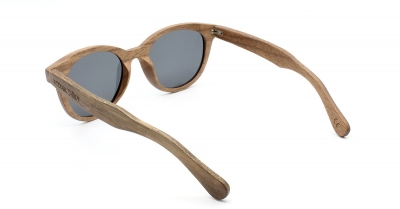 SIVA Walnut Wood Sunglasses "Black"