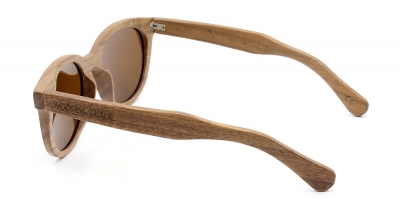 SIVA Walnut Wood Sunglasses "Brown"