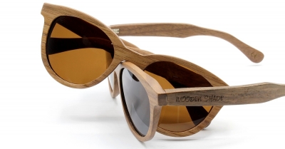 SIVA Walnut Wood Sunglasses "Black"