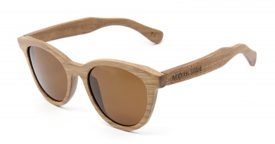 SIVA Walnut Wood Sunglasses "Brown"