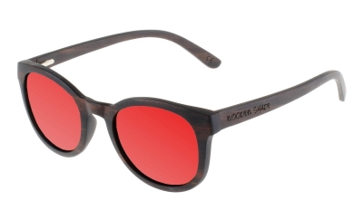 KEOLA (Ebenholz) Sonnenbrille "Rot"