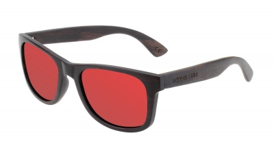 LIKO Ebony Wood Sunglasses "Red"