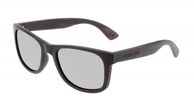 LIKO Ebony Wood Sunglasses "Silver"