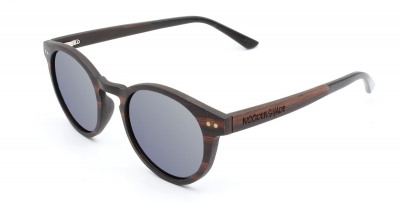 MAYA Ebony Wood Sunglasses "Silver"