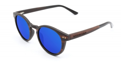 MAYA Ebenholz Sonnenbrille "Blau"