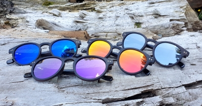 MAYA Ebony Wood Sunglasses "Purple"