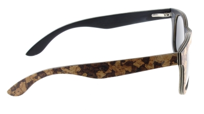 MALIO (Kork) Skateboard Holz Sonnenbrille "Blau"