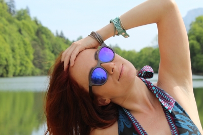 SIVA Bamboo Sunglasses "Blue"