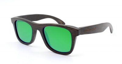 KALEA SLIM "Green" Bamboo Sunglasses