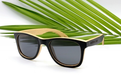 LIKO (Keanu Edition) "Black" - Bambus Sonnenbrille