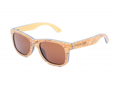 MALIO Kork Bambus Sonnenbrille "Braun"
