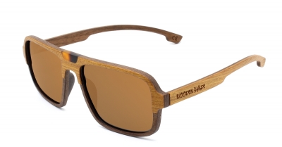 BUDY "Brown" (Aviator) Holz Sonnenbrille