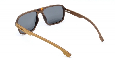 BUDY "Black" (Aviator) Wood Sunglasses