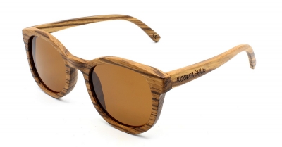 KEOLA (Zebrano Holz) Sonnenbrille "Braun"