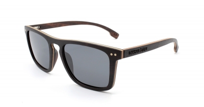 WOODBROOK (Special Edition) Skateboard Wood Sunglasses "Black"