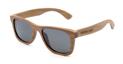 KALEA Walnut Wood Sunglasses "Black"