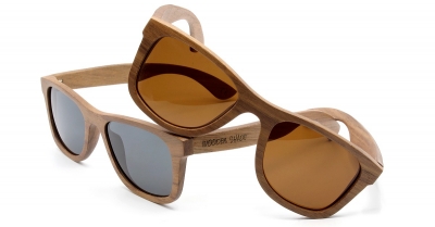 KALEA Walnut Wood Sunglasses "Black"