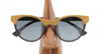 KAIA | Holz Sonnenbrille | Schwarz