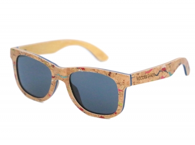 MALIO Kork & Bambus Sonnenbrille "Schwarz"