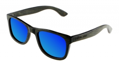 LIKO (BLACK EDITION) "Blue" - Bamboo Sunglasses